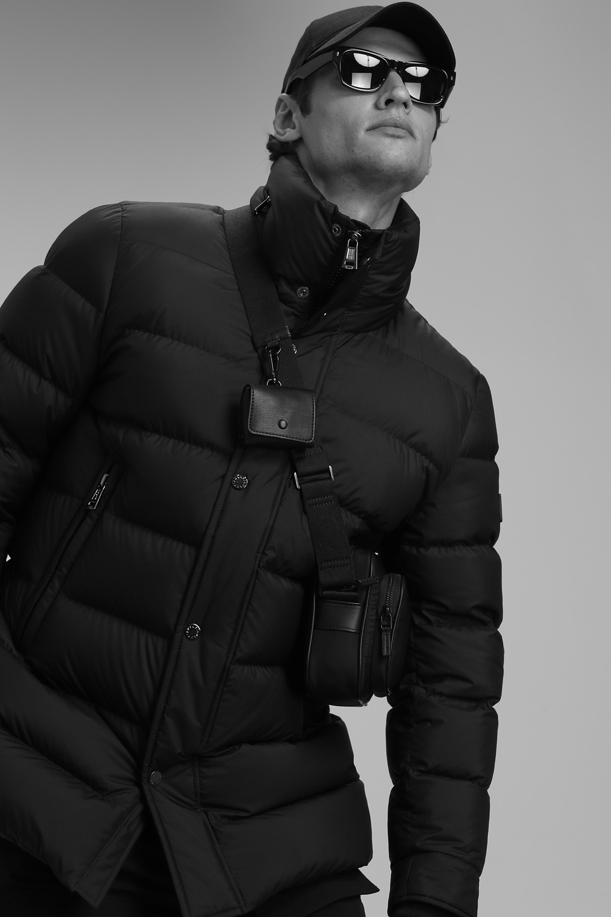 Rıld Goose Feather Male Coat Black - Lufian