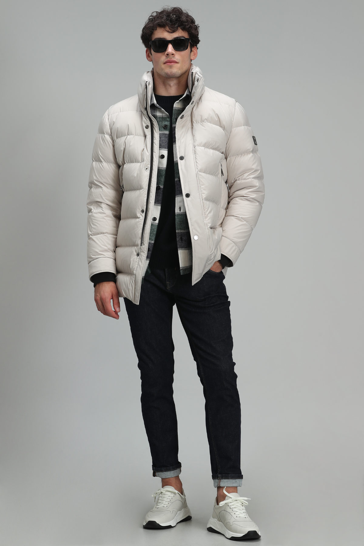 Rıld Goose Feather Male Coat Stone - Lufian (1)