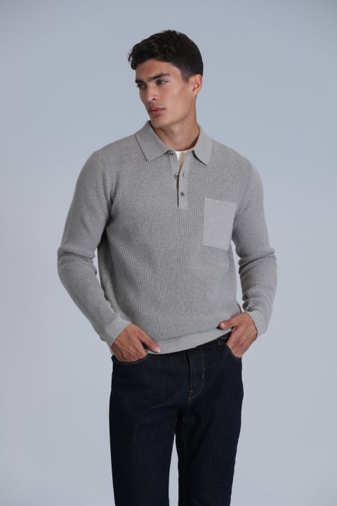 Rıver Men's Sweater Mink - Lufian