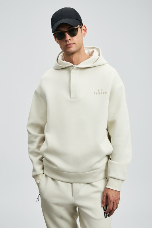 Road Erkek Sweatshirt Kırık Beyaz