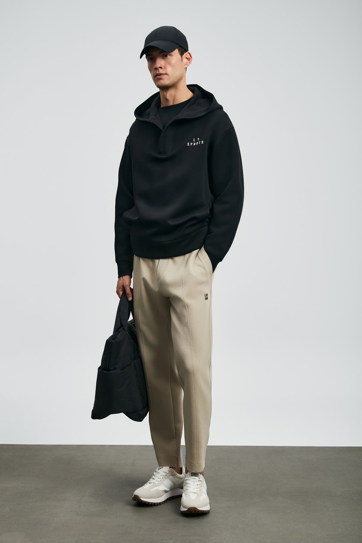 Road Erkek Sweatshirt Siyah - Lufian (1)