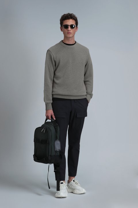 Road Jogger Pants Tailored Fit Black - Lufian