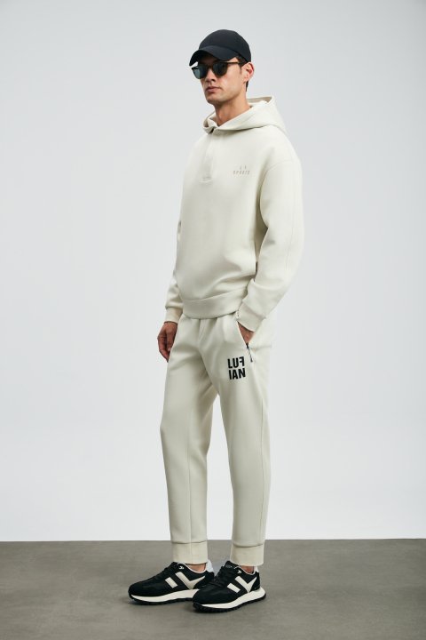 Road Men's Sweatshirt Off White - Lufian (1)