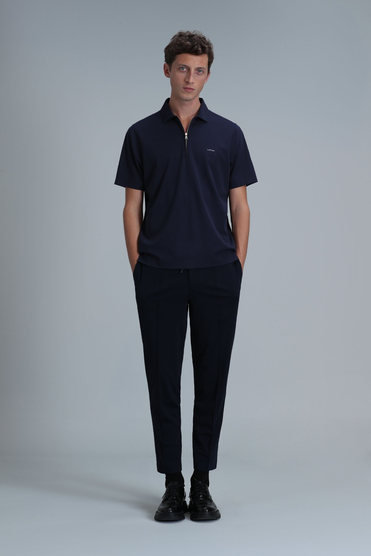 Robert Smart Erkek Polo Tişört Lacivert - Lufian (1)
