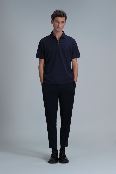 Robert Smart Erkek Polo Tişört Lacivert - Lufian (1)