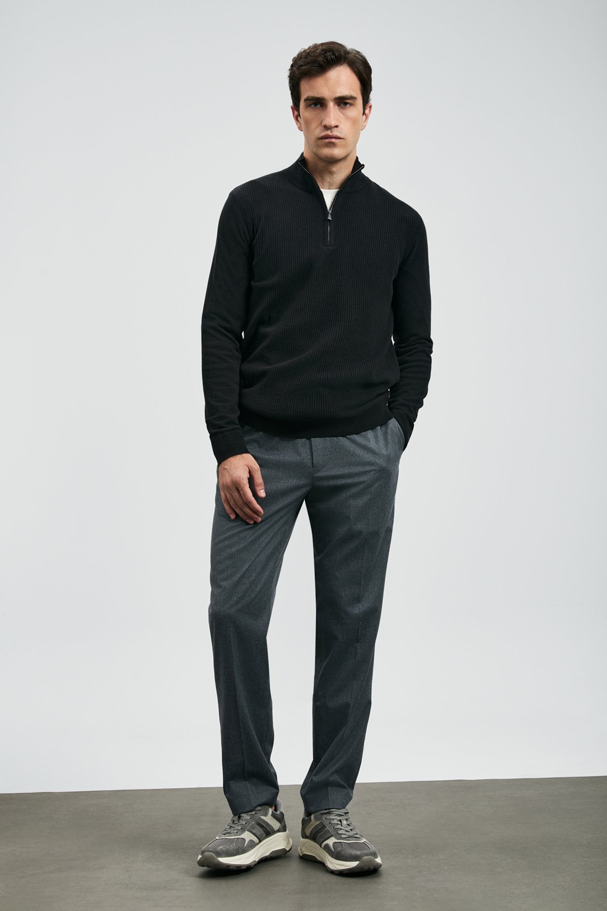 Robın Erkek Kazak Siyah - Lufian (1)