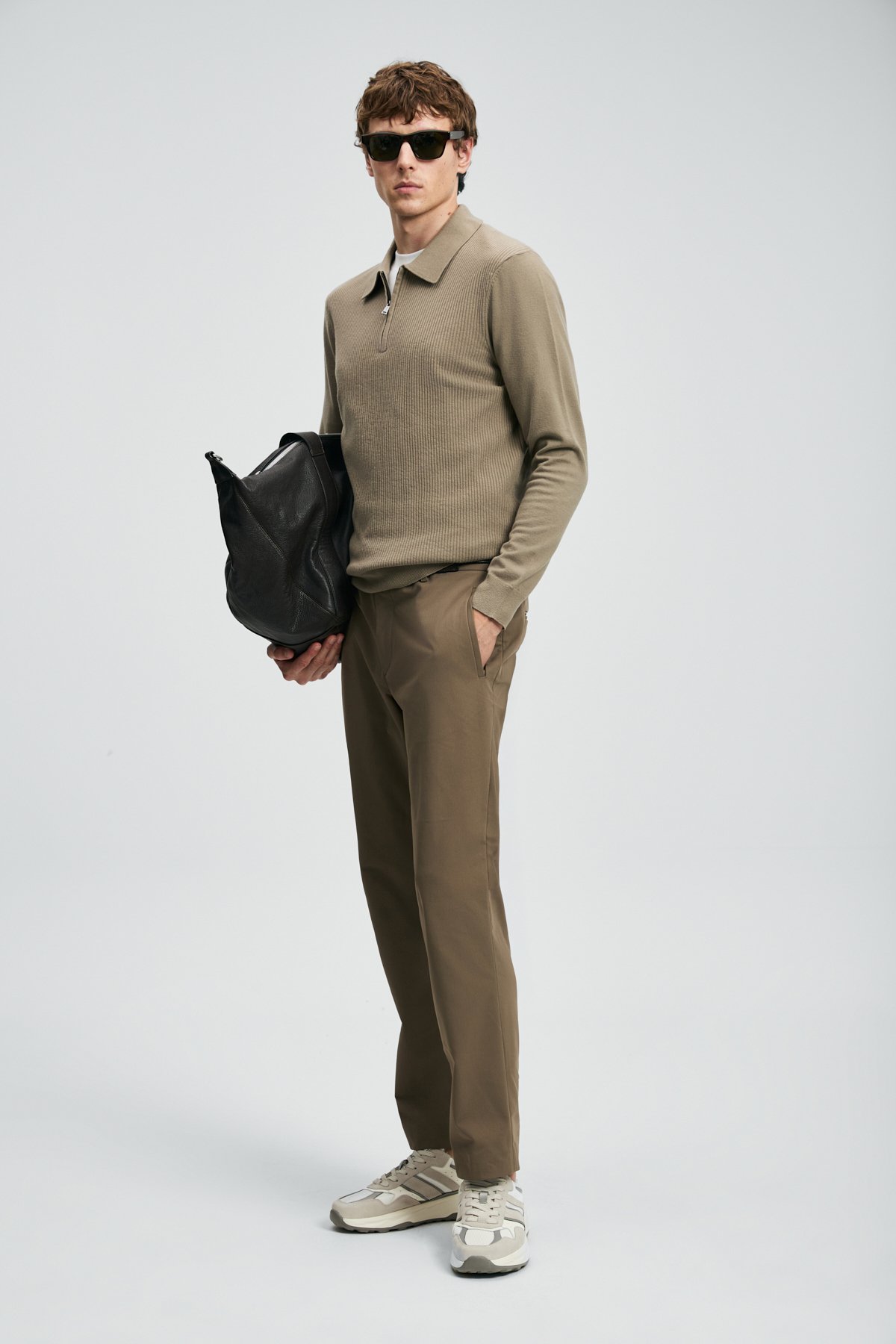 Robın Erkek Kazak Zeytin Yeşili - Lufian (1)