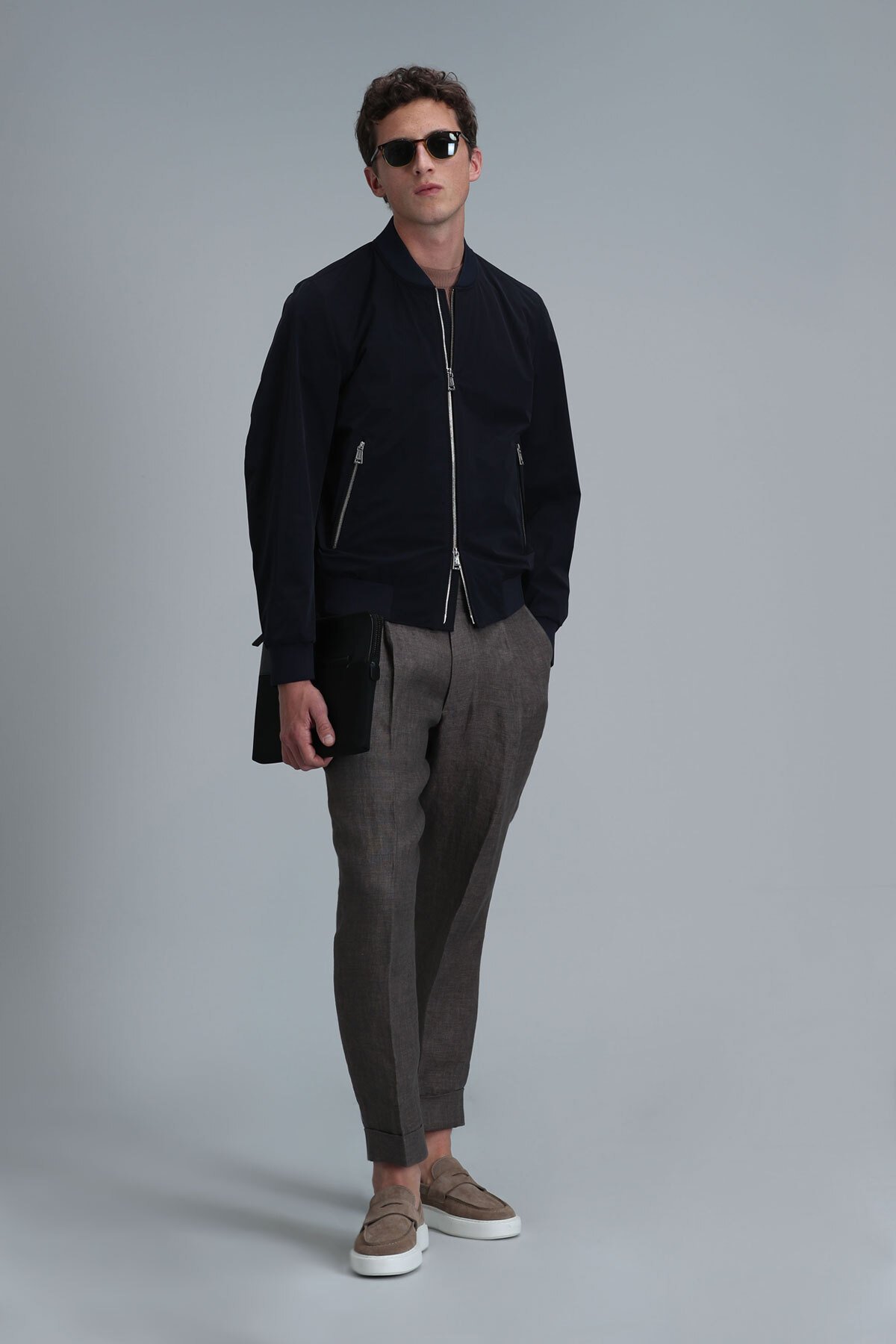 Roger Male Coat Navy - Lufian (1)