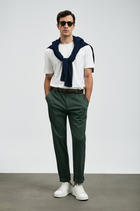 Roland Erkek Basic Tişört Kırık Beyaz - Lufian (1)