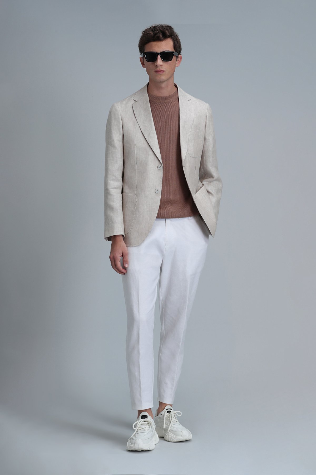 Rolf Spor Erkek Blazer Ceket Slim Fit Bej - Lufian (1)