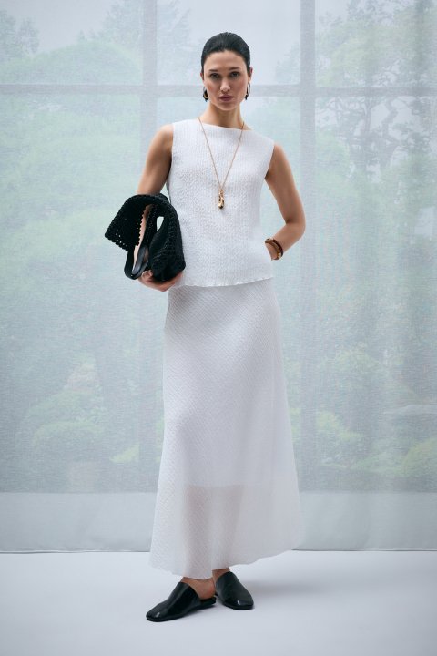 Rona Kadın Bluz Beyaz - Lufian (1)