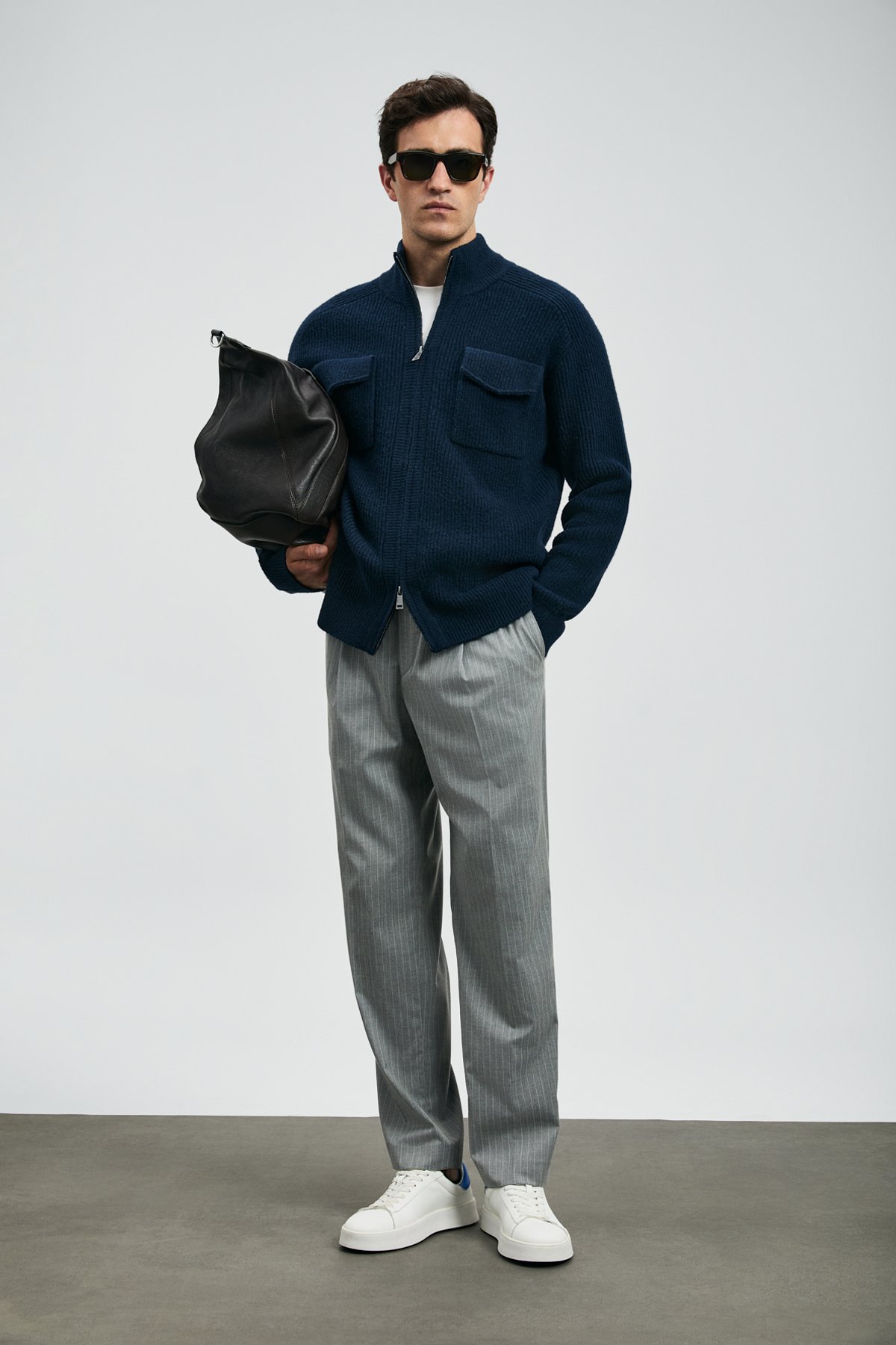 Male Cardigan Navy - Lufian (1)