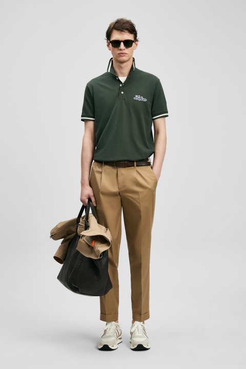 Ronan Smart Erkek Chino Pantolon Slim Fit Bej - LUFIAN