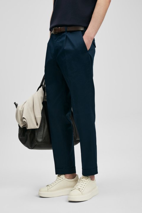 Ronan Smart Erkek Chino Pantolon Slim Fit Lacivert - LUFIAN (1)