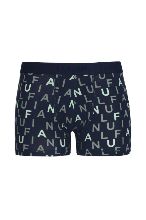 Rose Erkek Pamuklu Boxer Lacivert - Lufian