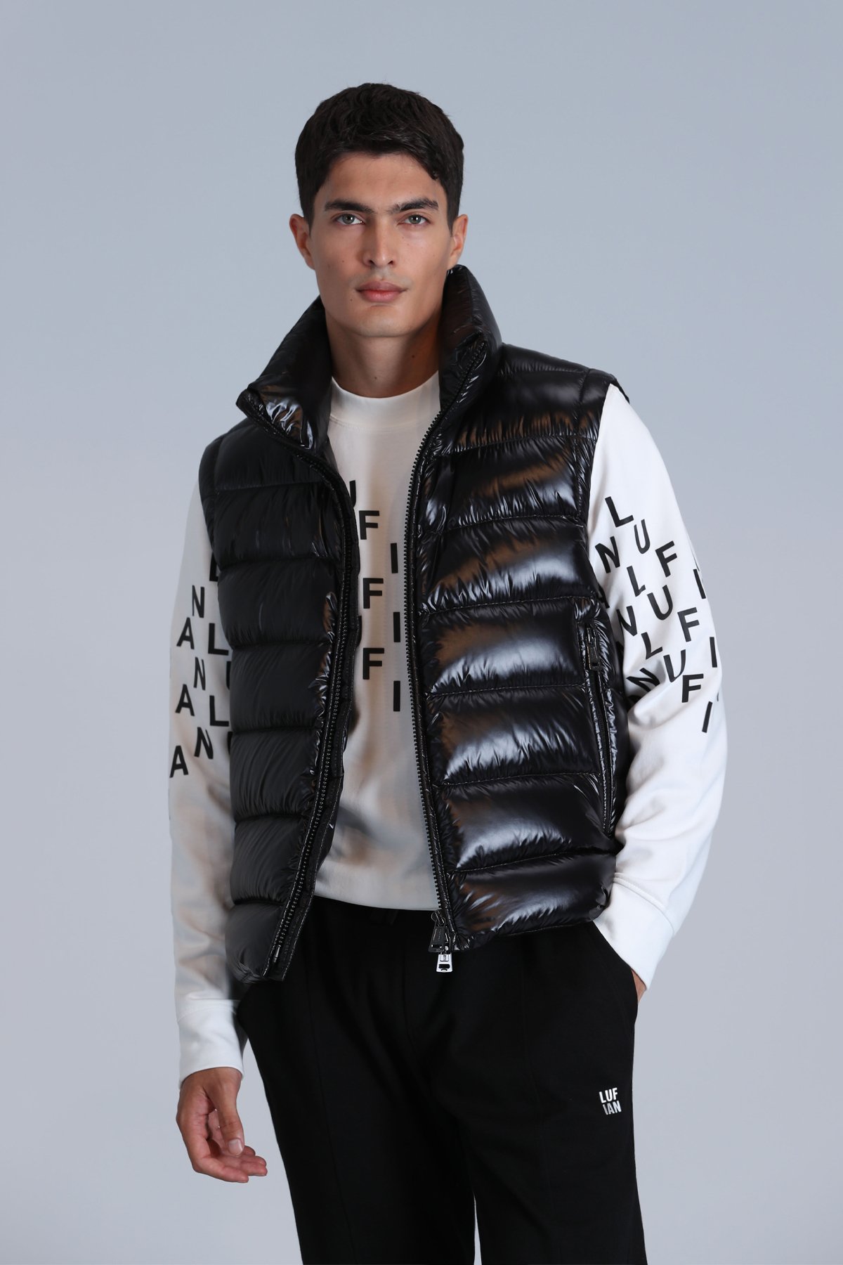 Rose Male Sweatshirt Off Whıte - Lufian