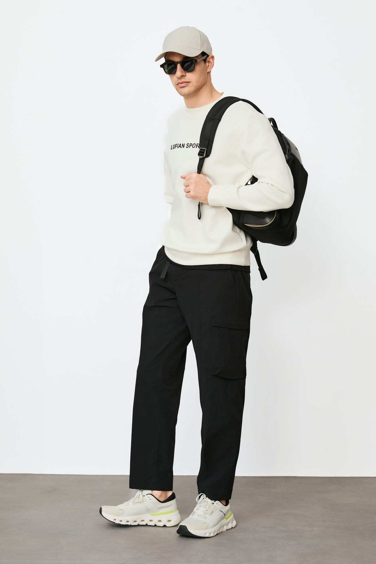 Male Sweatshirt Off Whıte - Lufian (1)