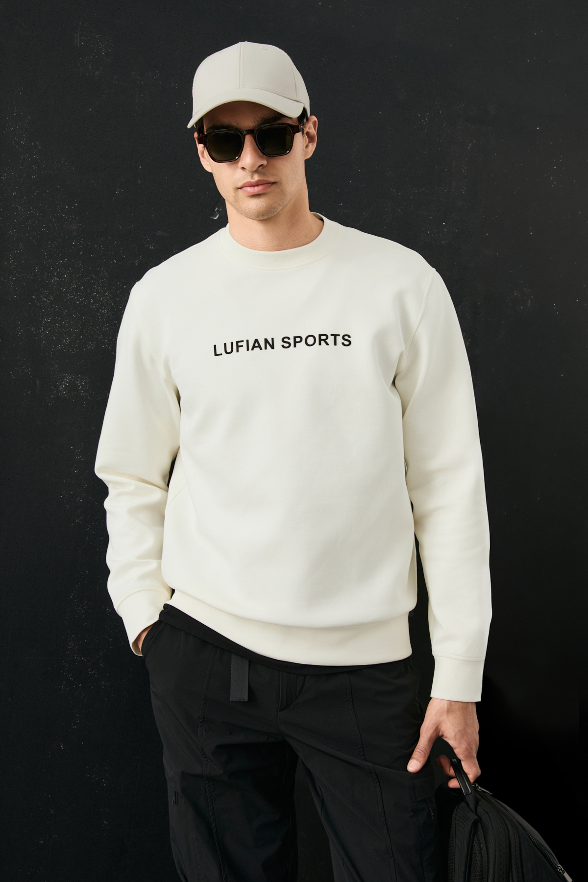 Male Sweatshirt Off Whıte - Lufian