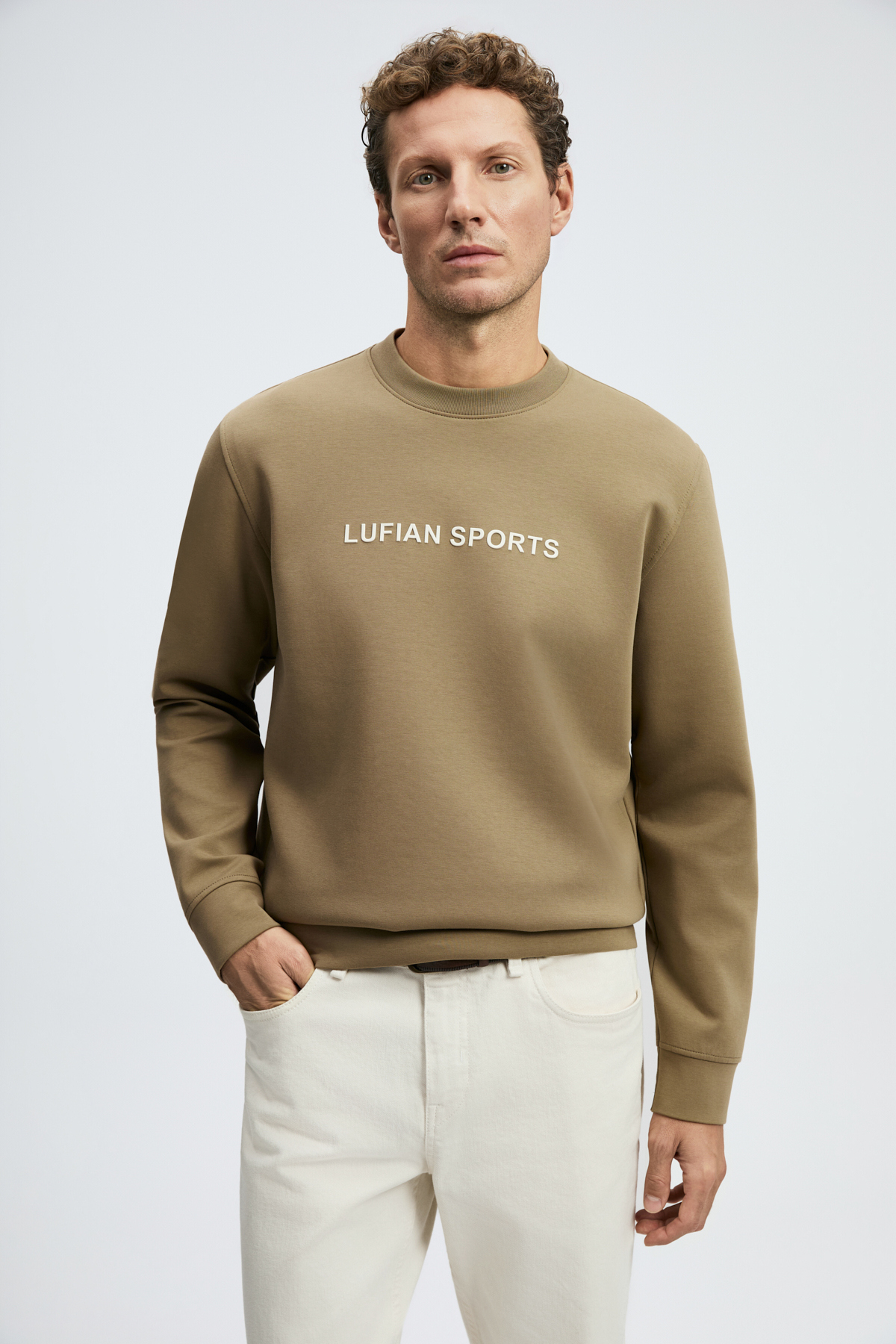 Rowan Erkek Sweatshirt Kum - Lufian