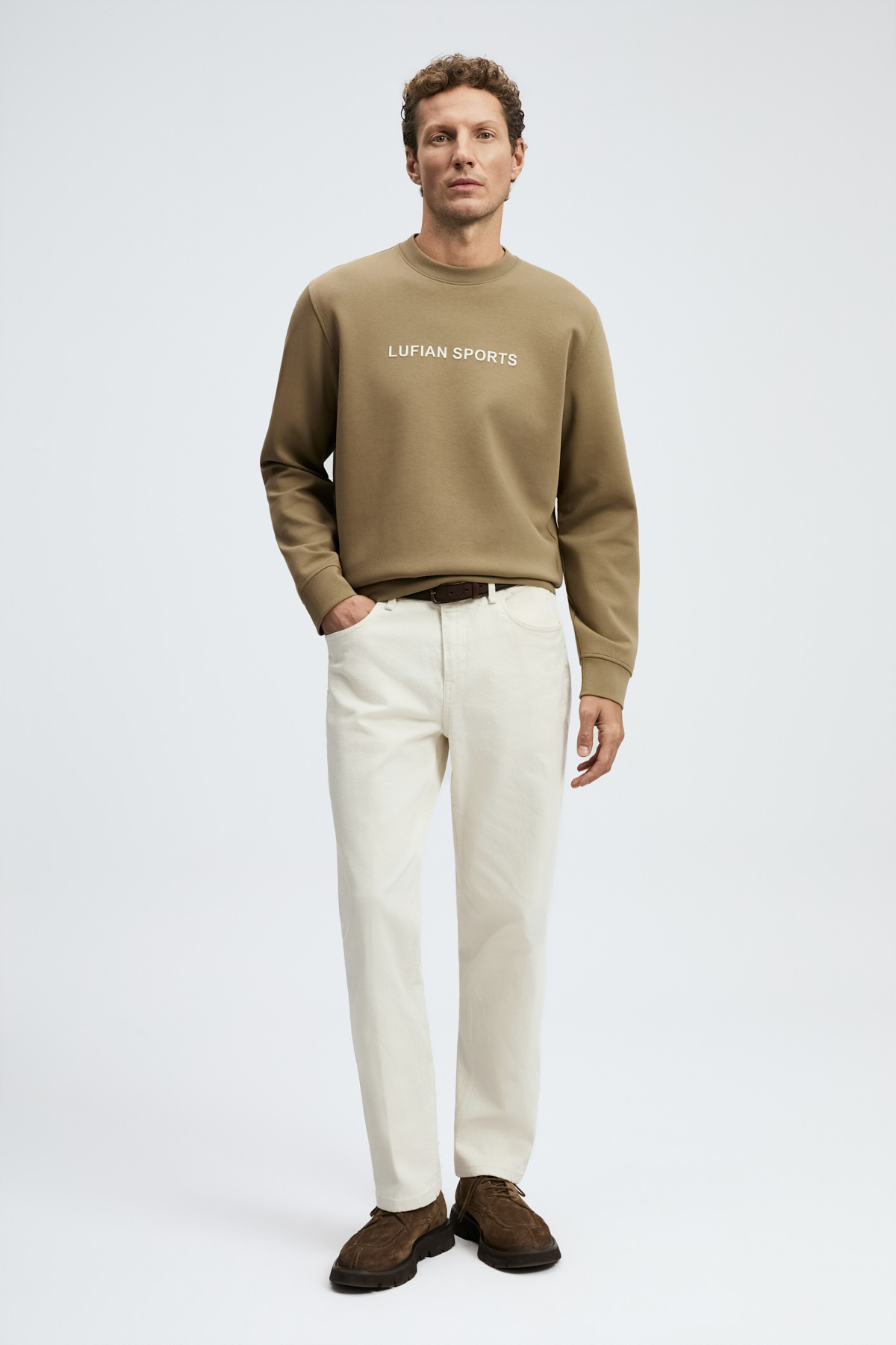 Male Sweatshirt Sand - Lufian