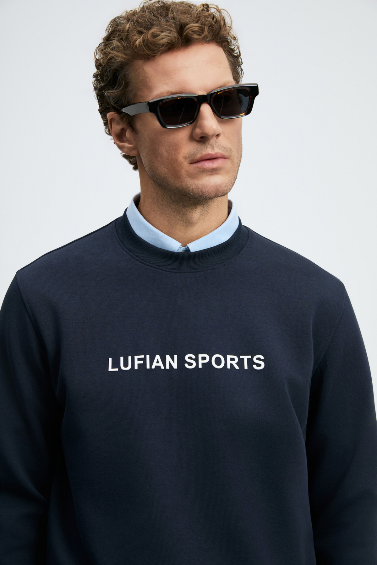 Rowan Erkek Sweatshirt Lacivert - Lufian