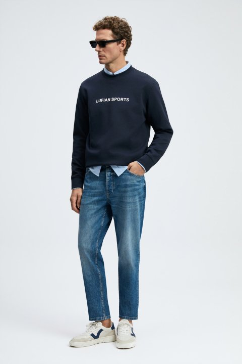 Rowan Erkek Sweatshirt Lacivert - Lufian