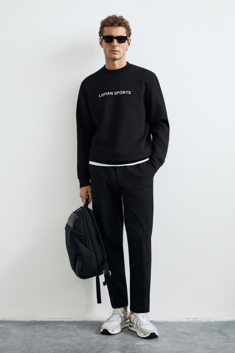 Rowan Erkek Sweatshirt Siyah - Lufian (1)