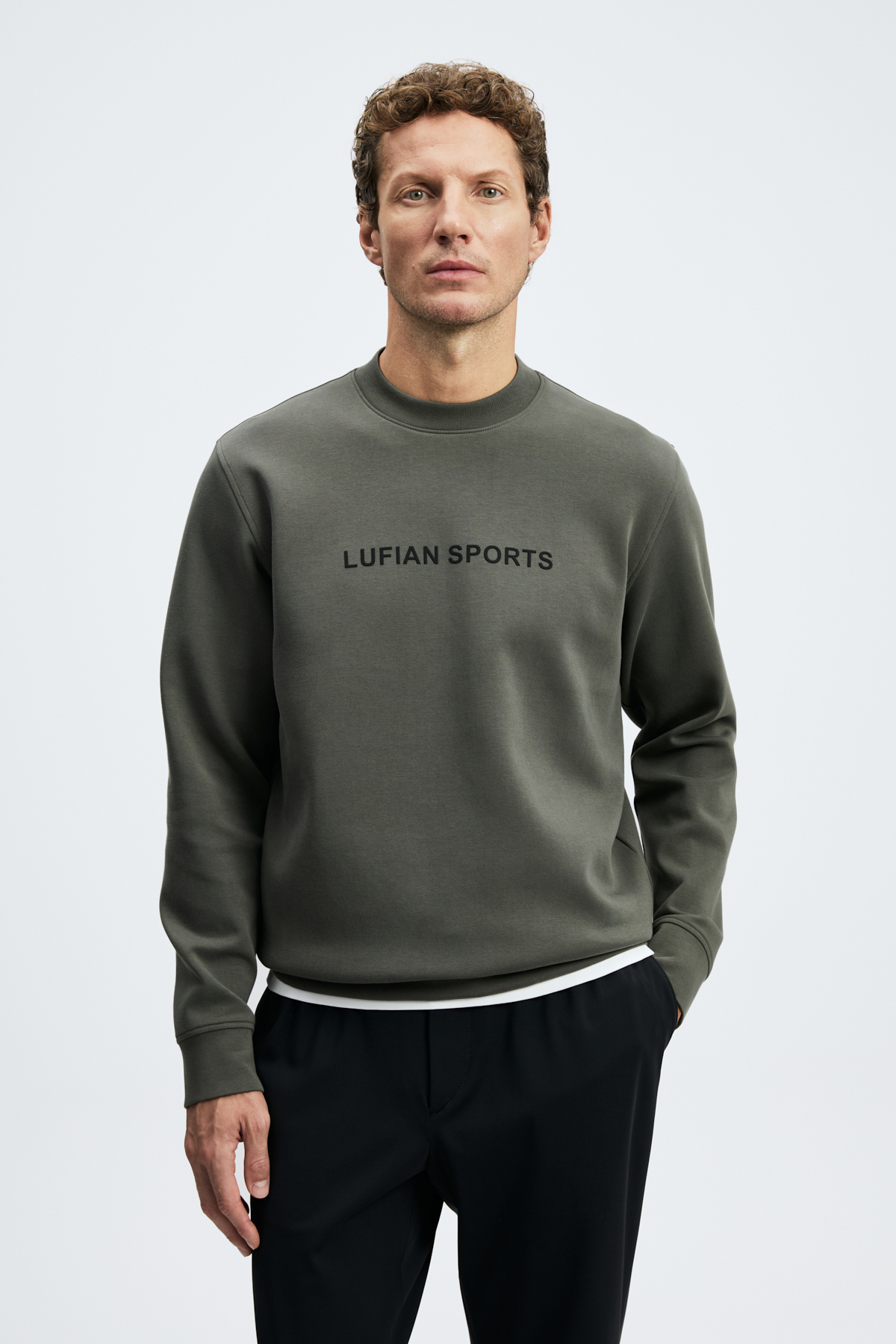 Rowan Erkek Sweatshirt Yeşil - LUFIAN
