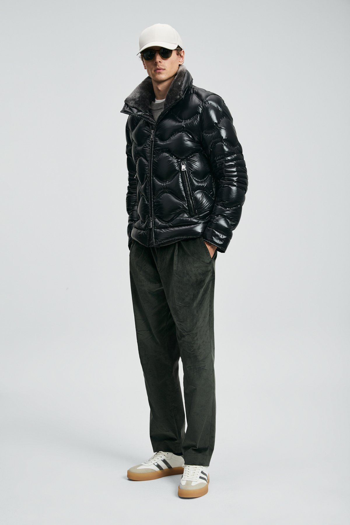 Goose Feather Male Coat Black - Lufian (1)