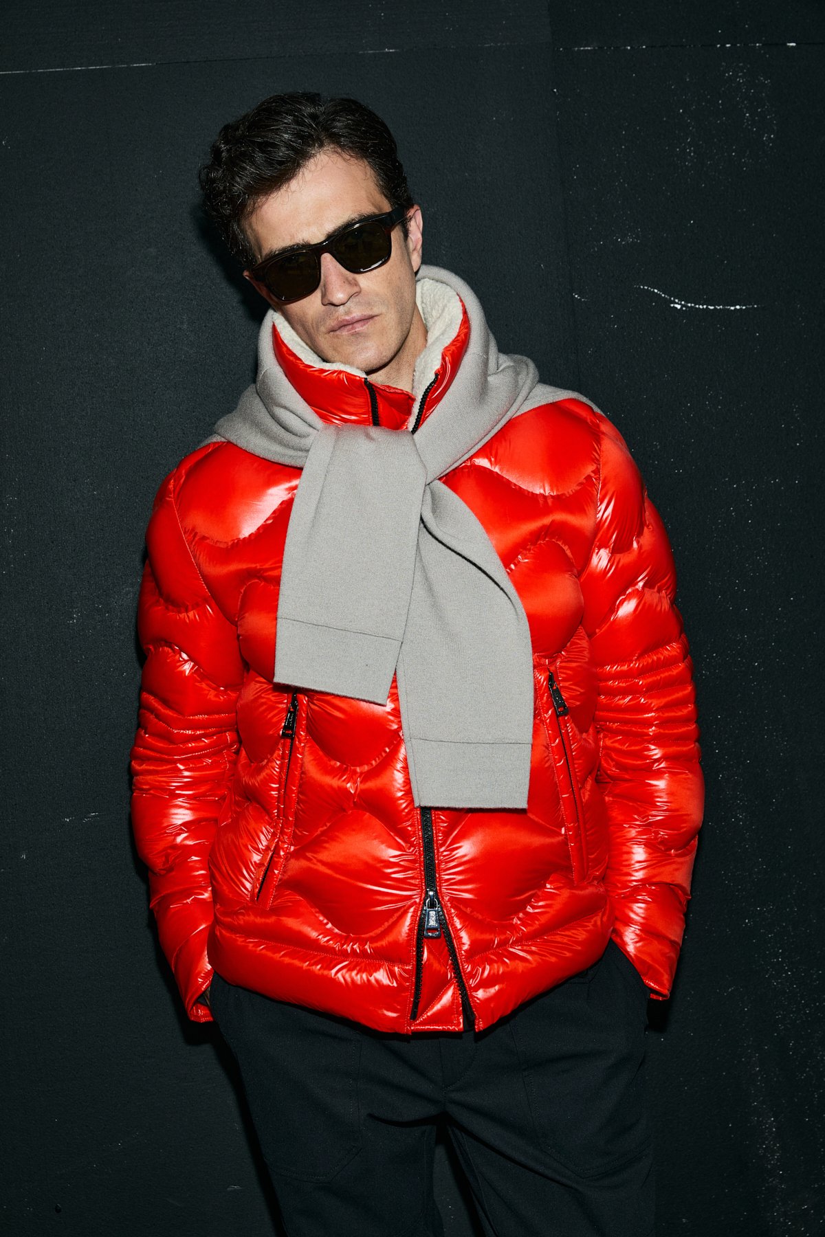 Goose Feather Male Coat Orange - Lufian (1)