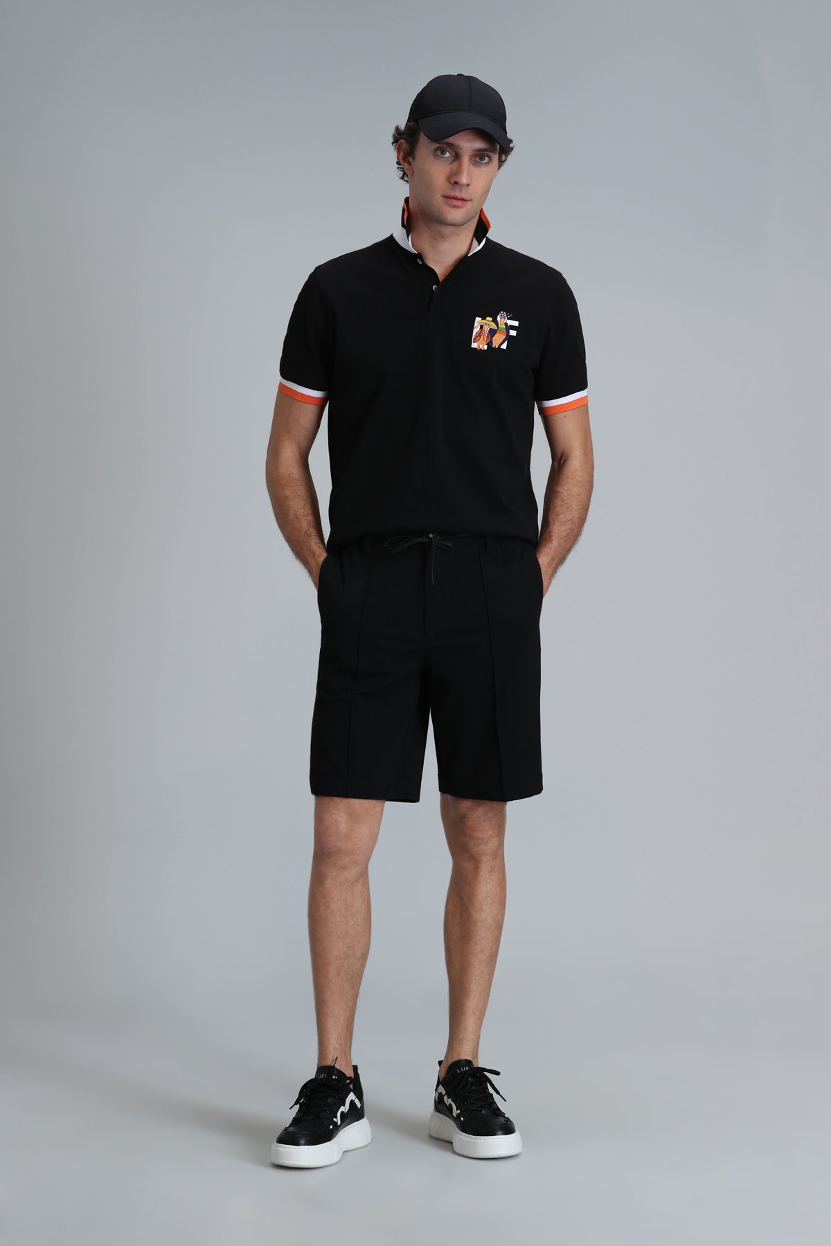 Ruby Smart Erkek Polo Tişört Siyah - Lufian (1)