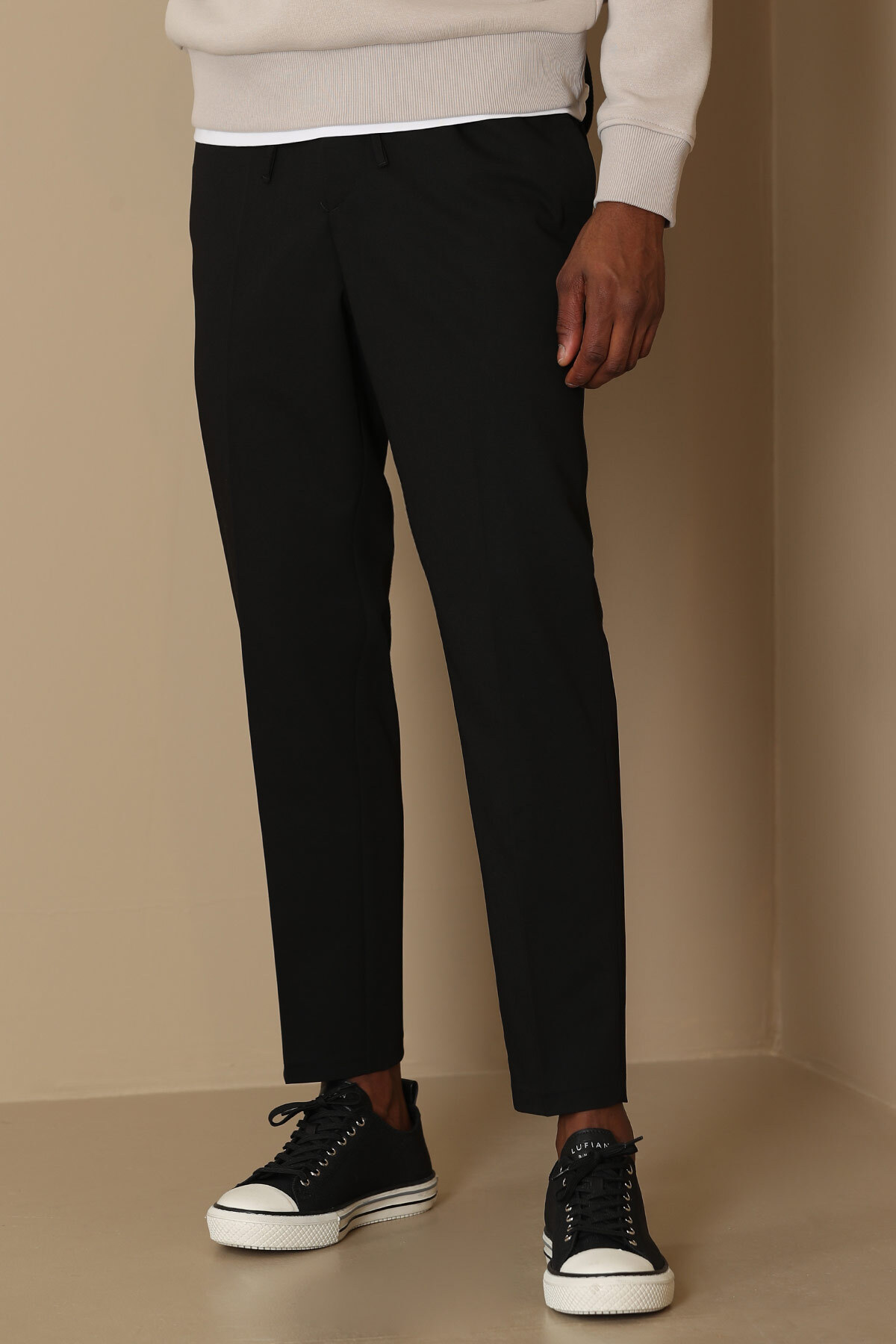 Rudolf Jogger Pantolon Tailored Fit Siyah