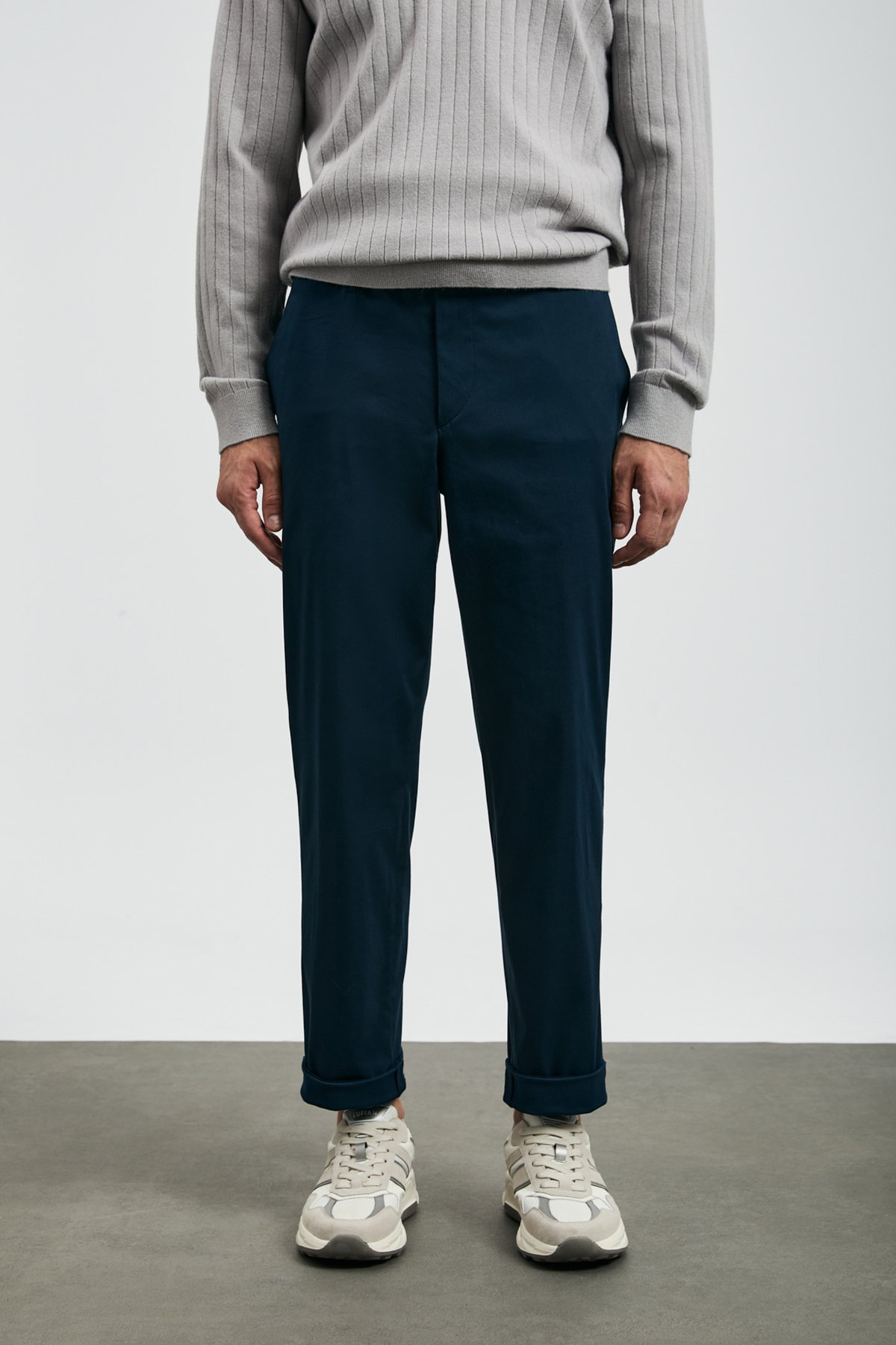 Rumı Smart Erkek Chino Pantolon Slim Fit Lacivert - Lufian (1)