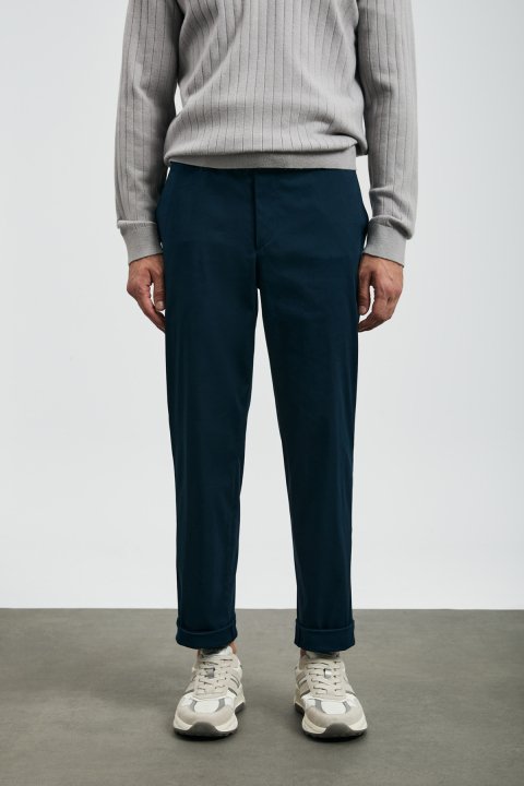 Rumı Smart Erkek Chino Pantolon Slim Fit Lacivert - Lufian (1)