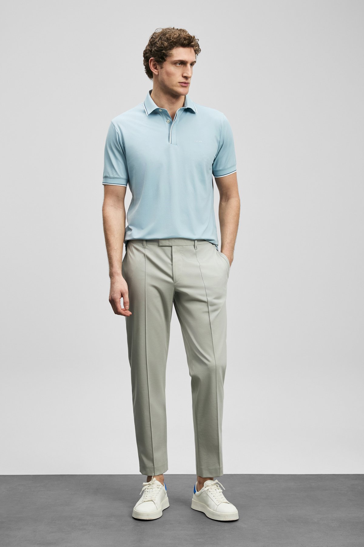 Sam Smart Erkek Chino Pantolon Slim Fit Bej - Lufian
