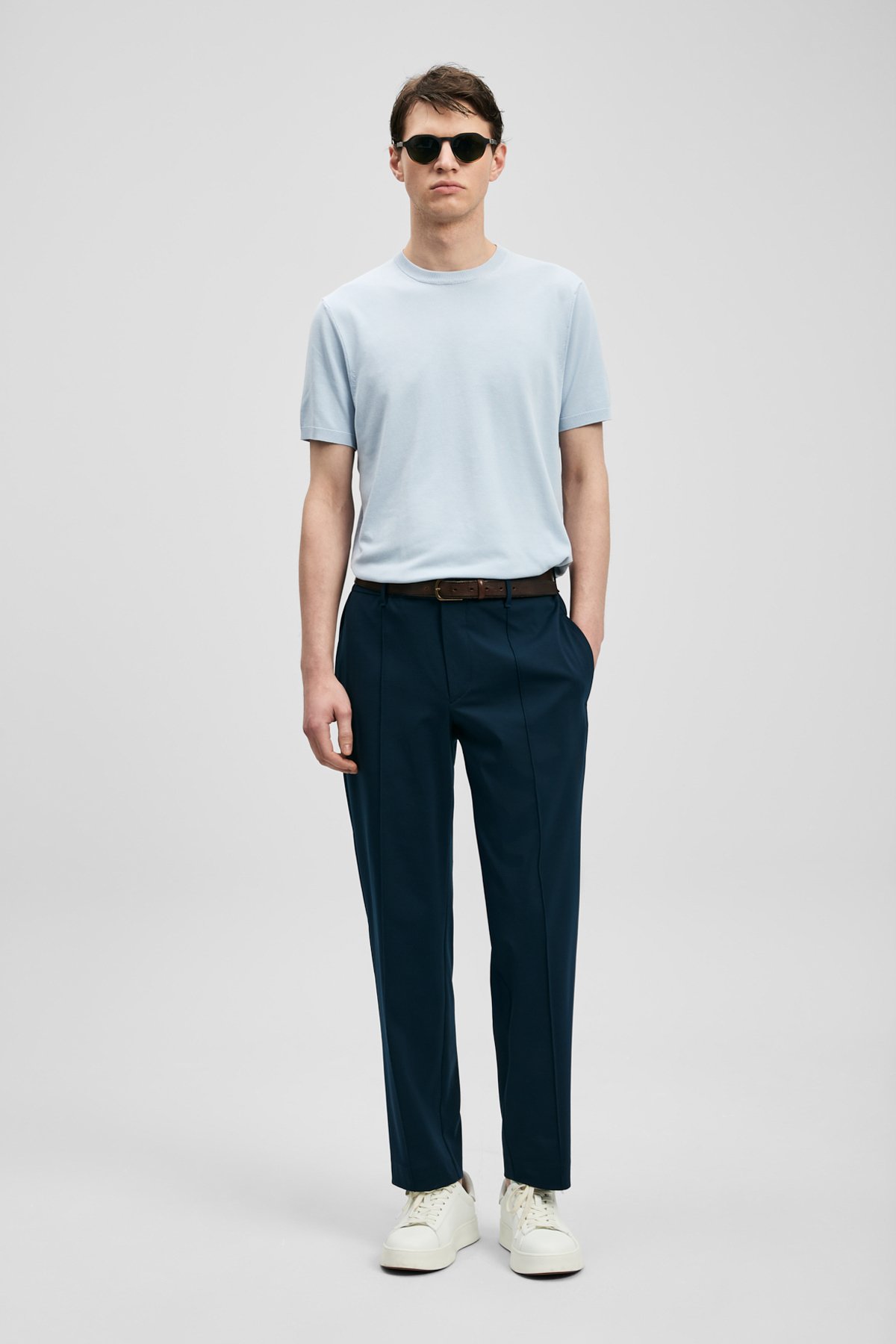 Sam Smart Erkek Chino Pantolon Slim Fit Lacivert - Lufian