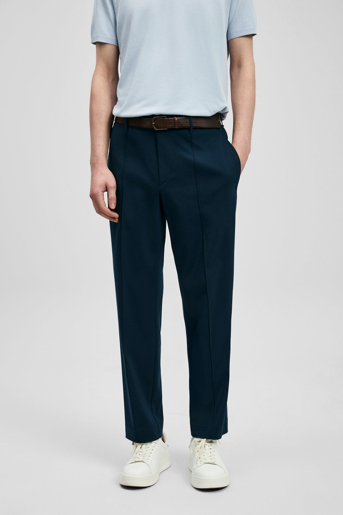 Sam Smart Erkek Chino Pantolon Slim Fit Lacivert - Lufian (1)