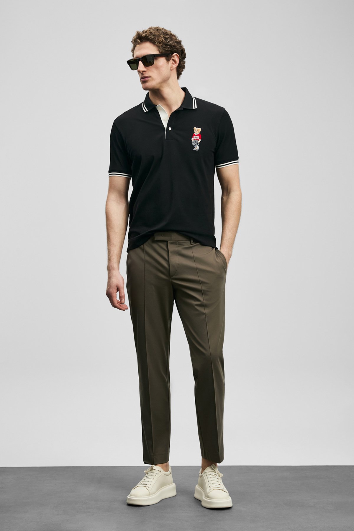 Sam Smart Erkek Chino Pantolon Slim Fit Toprak - Lufian