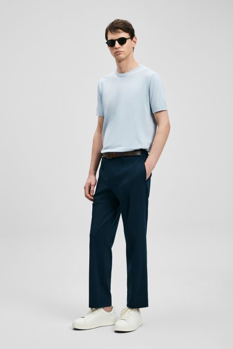 Sam Smart Herren-Chino-Hose im Slim-Fit-Schnitt Marineblau - Lufian