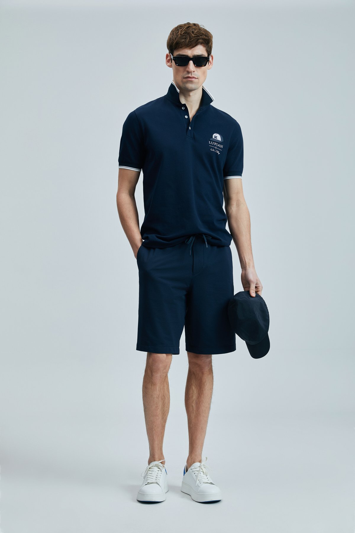 Sandor Smart Erkek Polo Tişört Lacivert - Lufian