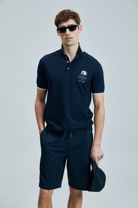 Sandor Smart Erkek Polo Tişört Lacivert - Lufian (1)