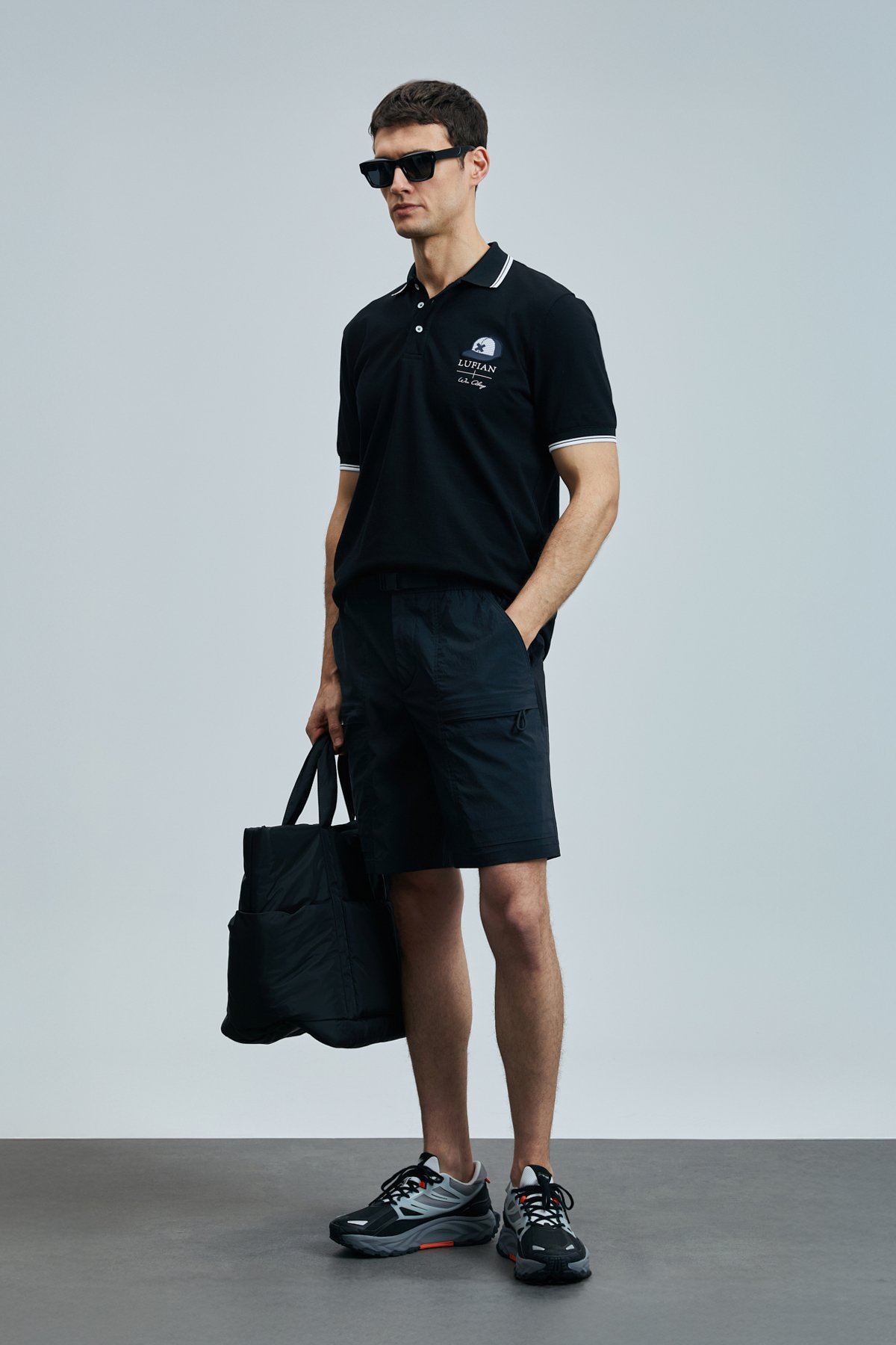 Sandor Smart Erkek Polo Tişört Siyah - Lufian