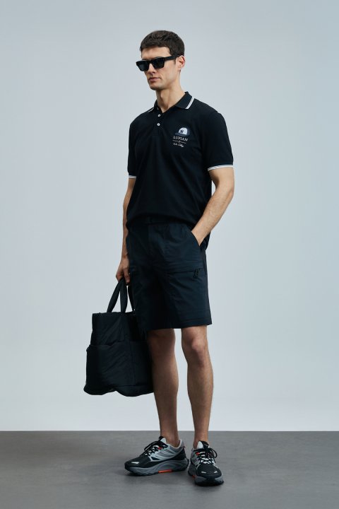 Sandor Smart Erkek Polo Tişört Siyah - Lufian