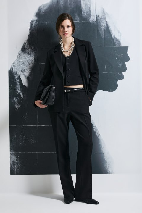 Sara Kadın Pantolon Siyah - Lufian