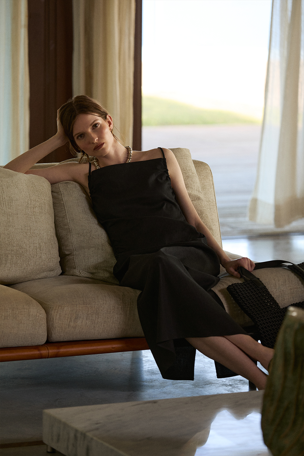 Sarah Women's Dress Black - LUFIAN