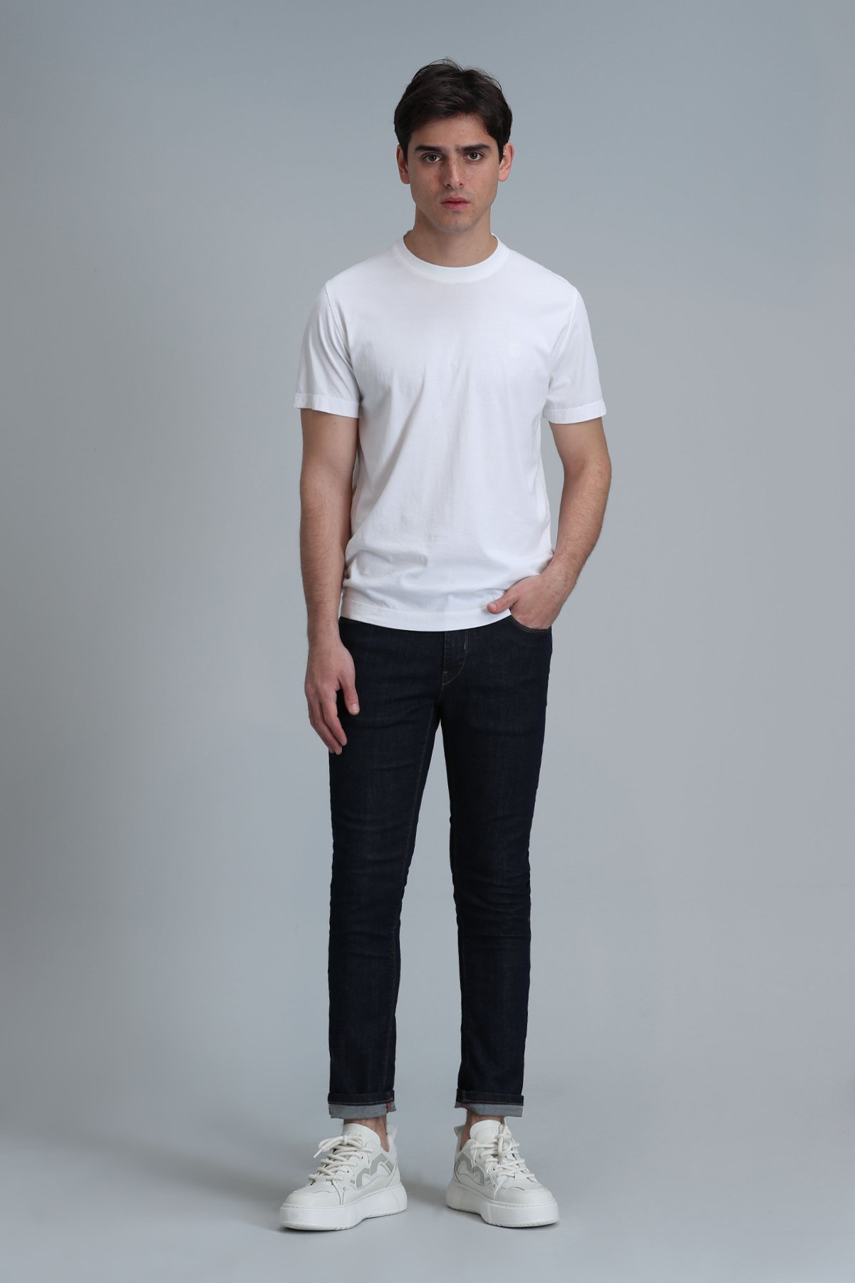 Sarder Erkek Basic Tişört Beyaz - Lufian (1)