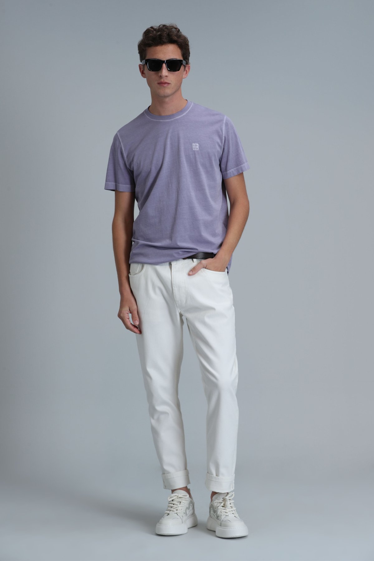 Sarder Erkek Basic Tişört Lila - Lufian (1)