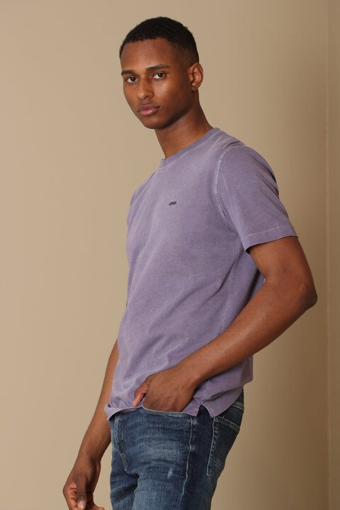 Sarder Mens Basic T - Shirt Purple - Lufian