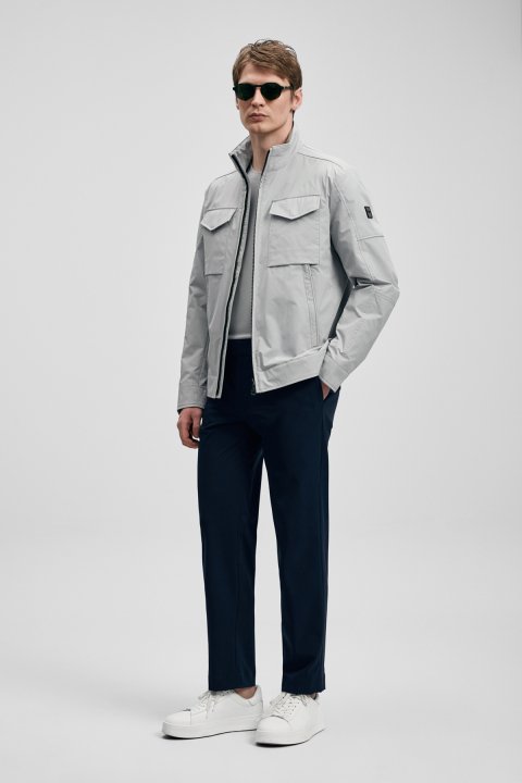 Male Coat Lıght Grey - Lufian (1)
