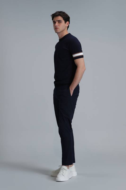 Sea Smart Erkek Chino Pantolon Slim Fit Lacivert - 3